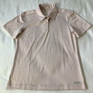 Nobull Pink Polo Shirt Short Sleeve size small Solid Classic Polo